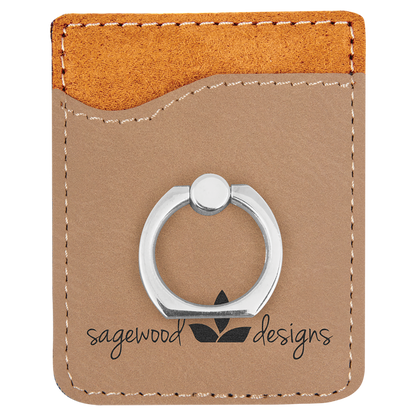 Personalized Leather ID Holder