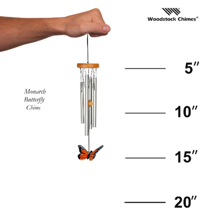 15" Monarch Butterfly Wind Chime by Woodstock | Outdoor Chimes