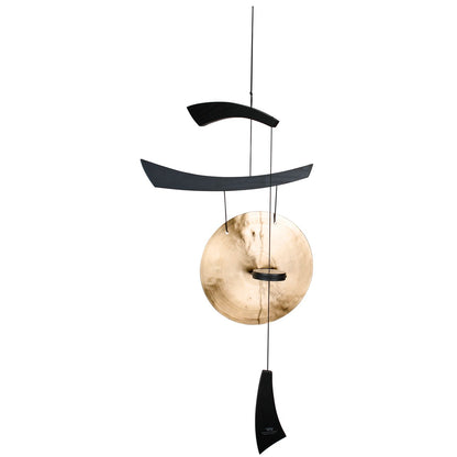 34" Medium Black Emperor Gong by Woodstock |  Eastern Energies Wind Chimes | Housewarming Gifts | Patio Decor | Gifts for Mom