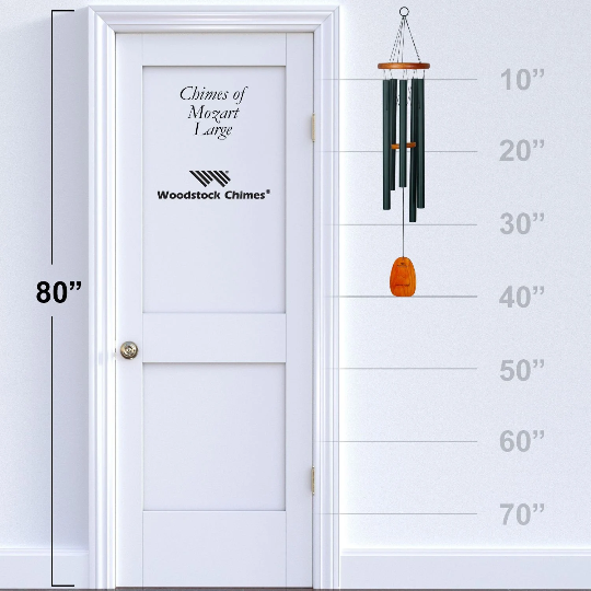 40" Chimes of Mozart Wind Chime by Woodstock | Musically Tuned Outdoor Wind Chimes | Music Gifts