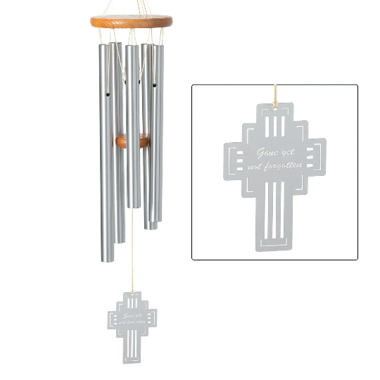 26" Chimes of Remembrance - Not Forgotten Wind Chime by Woodstock | Sympathy Chimes | Remembrance Gifts | #A61