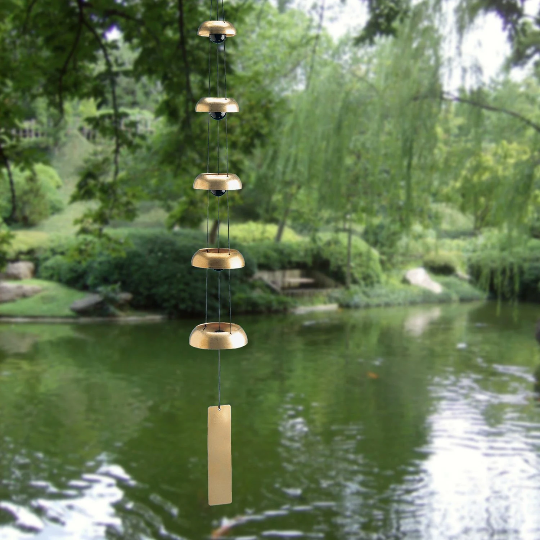 32" Quintet Temple Bells Wind Chime by Woodstock | Chinese Bells | Spiritual Gifts | #A78