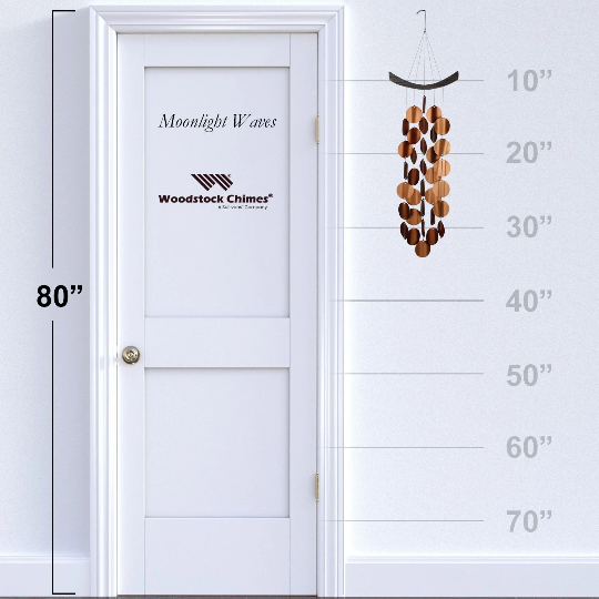 34" Moonlight Waves Copper Wind Chime by Woodstock | Chime Gifts | #A85