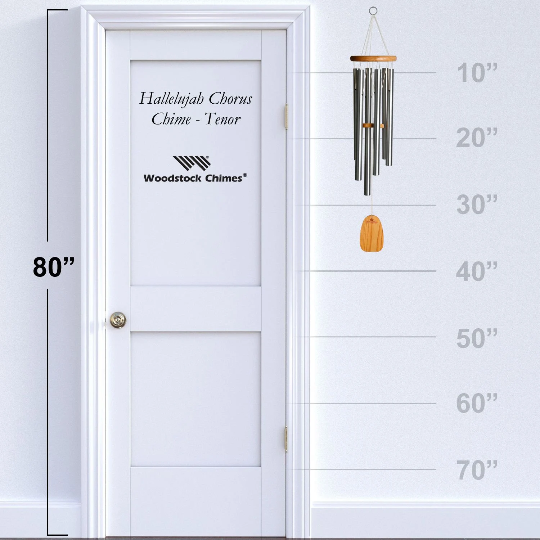 37" Hallelujah Chorus Chime - Tenor by Woodstock | Custom Engraved Wind Chimes | #A92