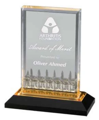 Custom Mirage Impress Acrylic Award | Engraving Included | Accomplishment Awards