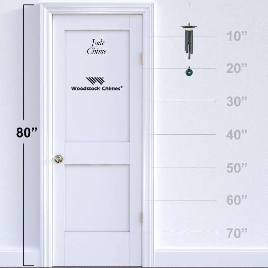 22" Jade Wind Chime by Woodstock | Outdoor Wind Chimes | #A35