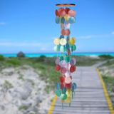 40" Capiz Shell Waterfall Wind Chime by Woodstock | Patio Decor | Gifts for Mom | Housewarming Gifts