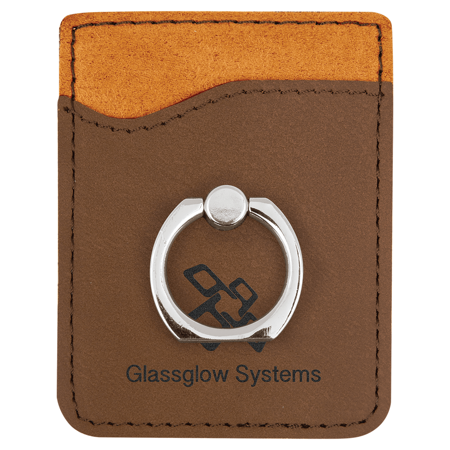 Custom Cell Phone Wallet with Silver Ring | ID Holder | Credit Card Holder | Business Card Holder | Personalized Gifts