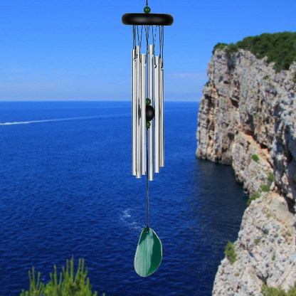 18" SMALL Agate Wind Chimes by Woodstock - Multiple Colors | Patio Wind Chimes