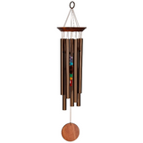 24" Chakra Seven Stones Wind Chime by Woodstock | Engraved Chimes | Housewarming Gifts | #A45