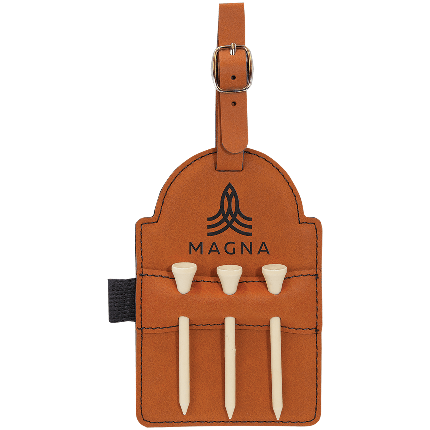 Golf Bag Custom Tag with Wooden Tees Included | Father's Day Gifts | Golf Gifts | Gifts for Him | Personalized Gifts