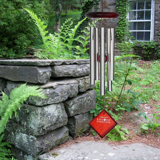 17" Chimes of Mars Wind Chime by Woodstock - Different Colors | Engraved Wind Chimes #A14