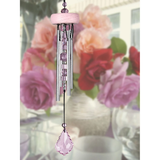 10" MINI Gem Drop Wind Chimes by Woodstock - Multiple Styles | Outdoor Chimes