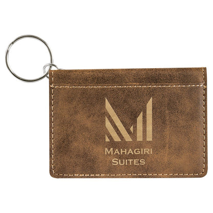 Monogrammed Keychain Wallet ID Holder Gift for Woman 