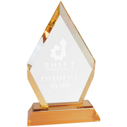 Custom Diamond Impress Acrylic Award | Engraving Included | Accomplishment Awards