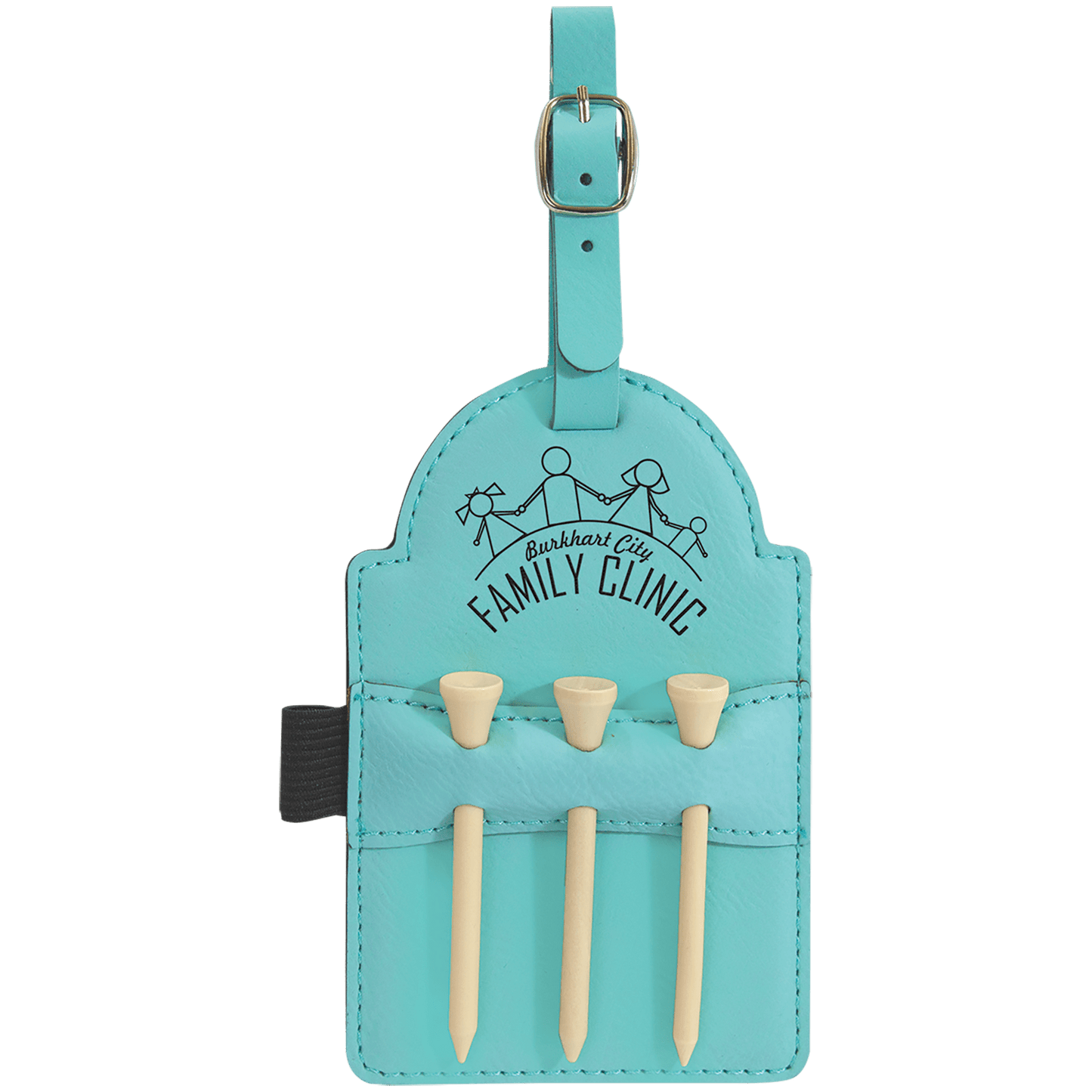 Golf Bag Custom Tag with Wooden Tees Included | Father's Day Gifts | Golf Gifts | Gifts for Him | Personalized Gifts