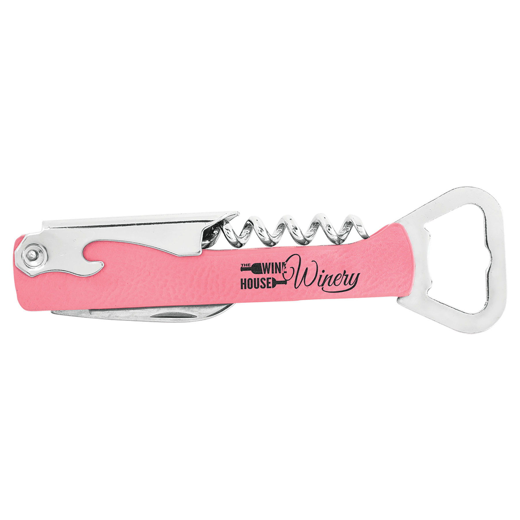 Custom Engraved Corkscrew Wine Bottle Opener | Groomsmen Gifts | Bridesmaid Gifts