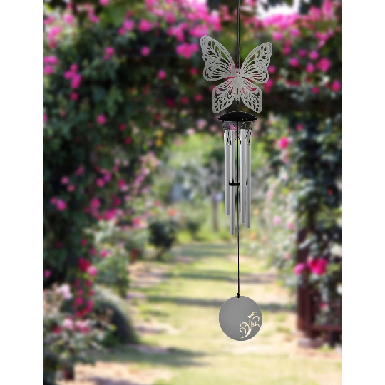 18" SMALL Dragonfly Flourish Wind Chime by Woodstock - Multiple Styles | Window Chimes