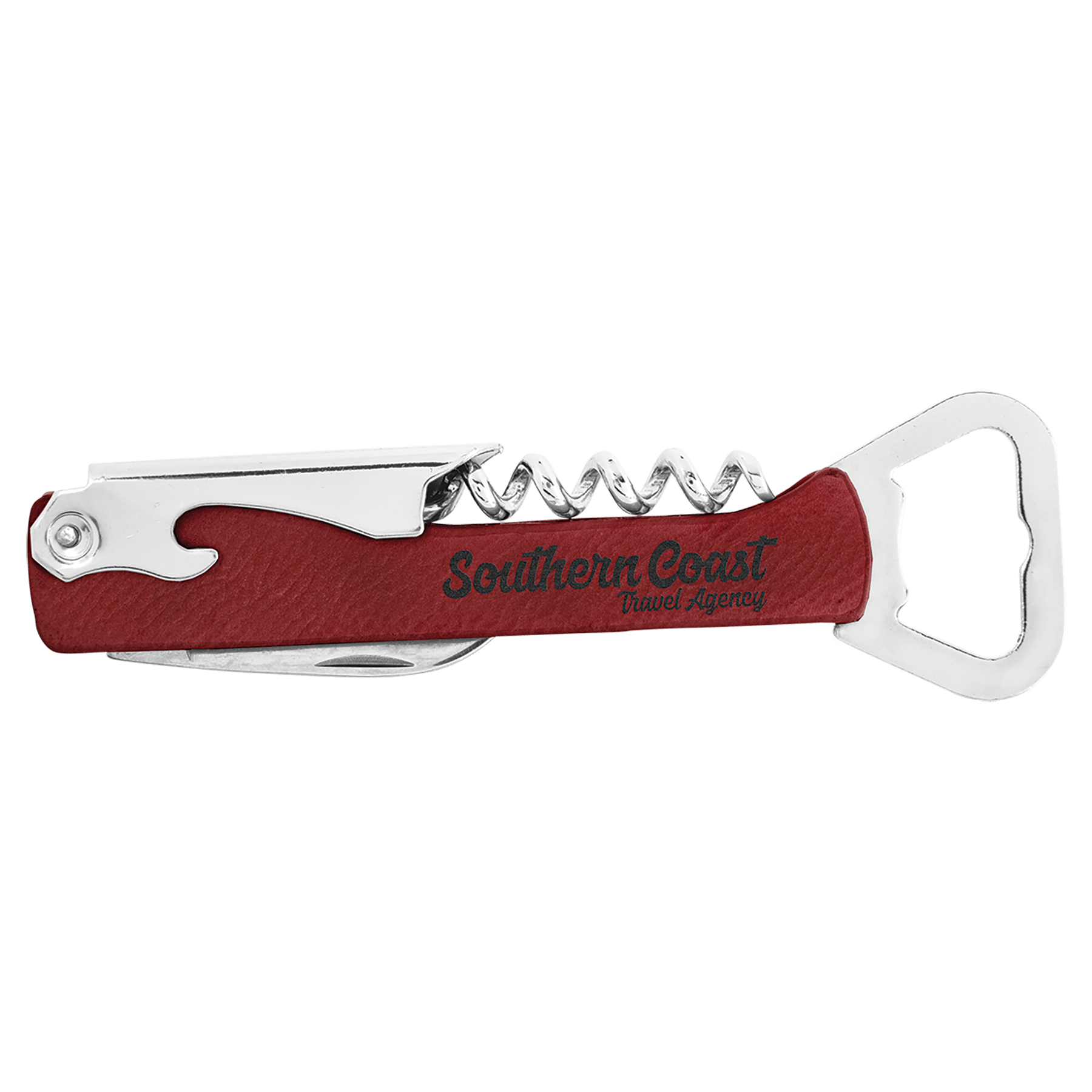 Custom Engraved Corkscrew Wine Bottle Opener | Groomsmen Gifts | Bridesmaid Gifts