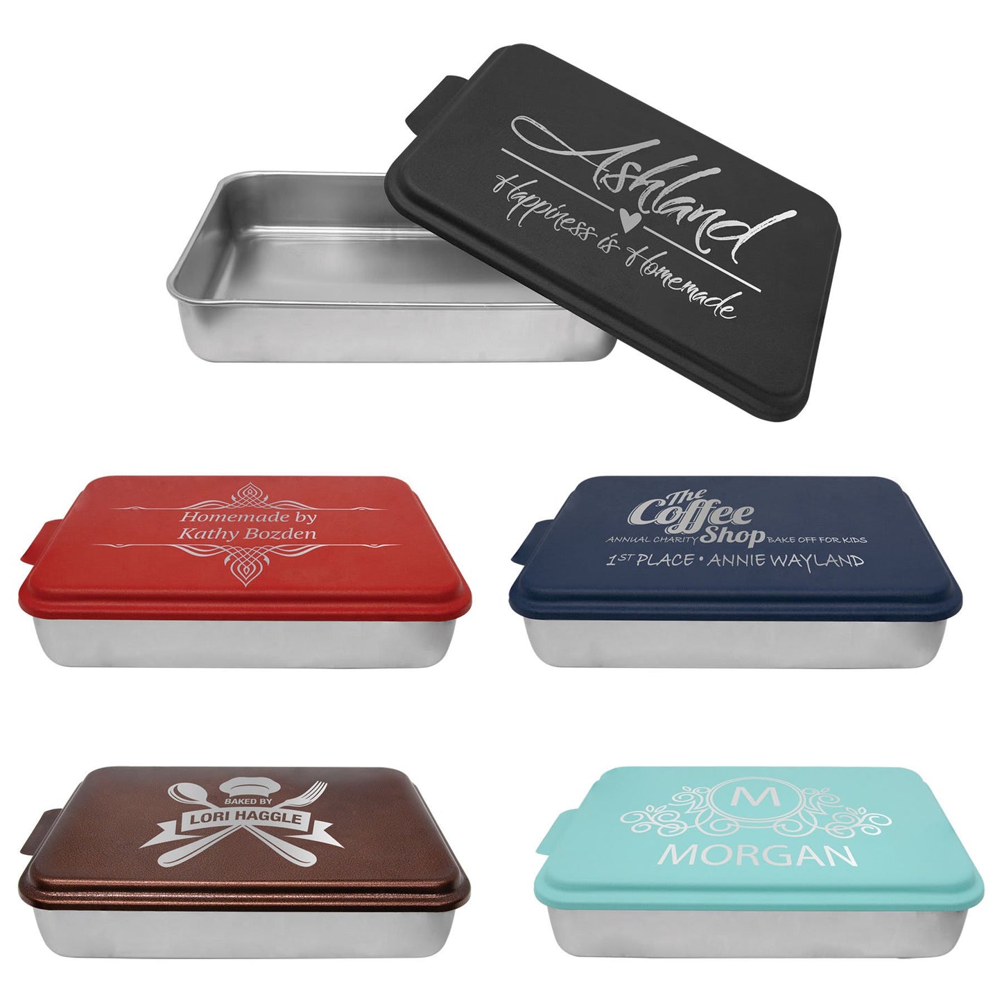 Custom Engraved Cake Pan with Lid | Baker's Gifts | Mother's Day Gifts | Gifts for Mom