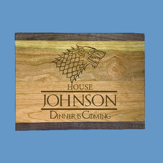 Game of Thrones Premium Cutting Boards | Personalized Dinner is Coming Wood Cutting Boards | Different Styles Available