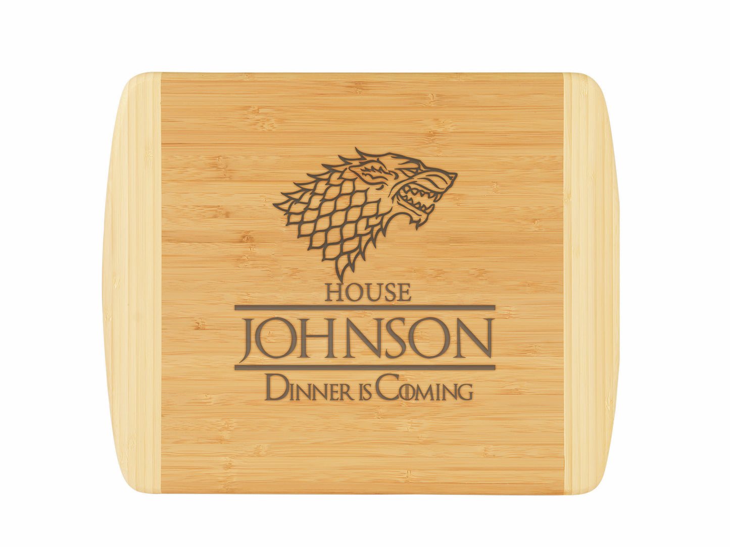 Game of Thrones Bamboo Cutting Boards | Personalized Dinner is Coming Wood Cutting Boards | Different Styles Available