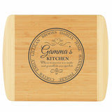 Grandma's Kitchen Bamboo Cutting Boards | Personalized Grandkid's Names Wood Cutting Boards | Different Styles Available