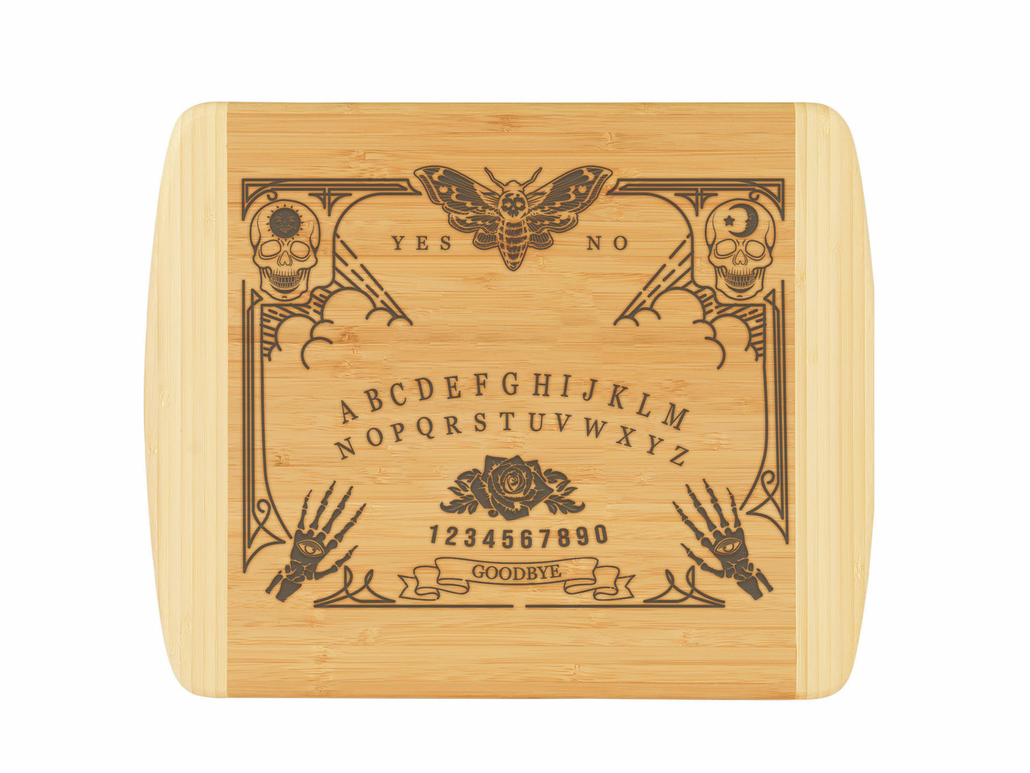 Ouija Board Bamboo Cutting Boards | Halloween Spirit Board Wood Cutting Boards | Different Styles Available | #1