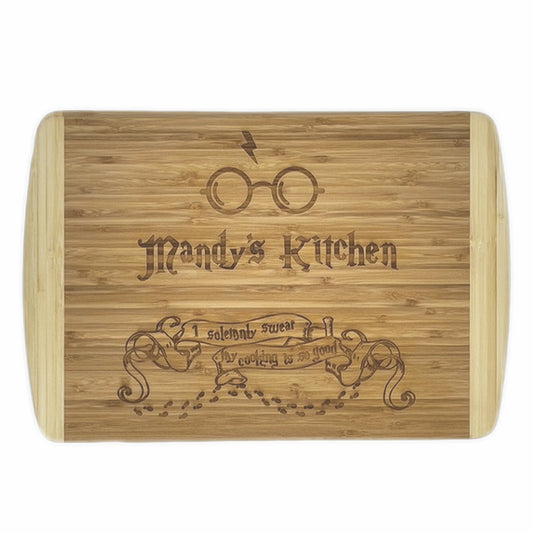 Harry Potter Inspired Bamboo Cutting Boards | Personalized I Solemnly Swear My Cooking Is So Good Wood Cutting Boards | Different Styles Available