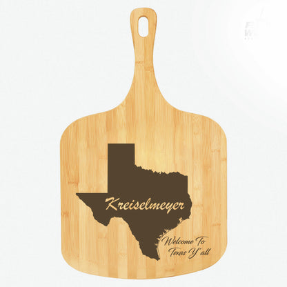 Texas Bamboo Cutting Boards | Personalized State of Texas Wood Cutting Boards | Different Styles Available