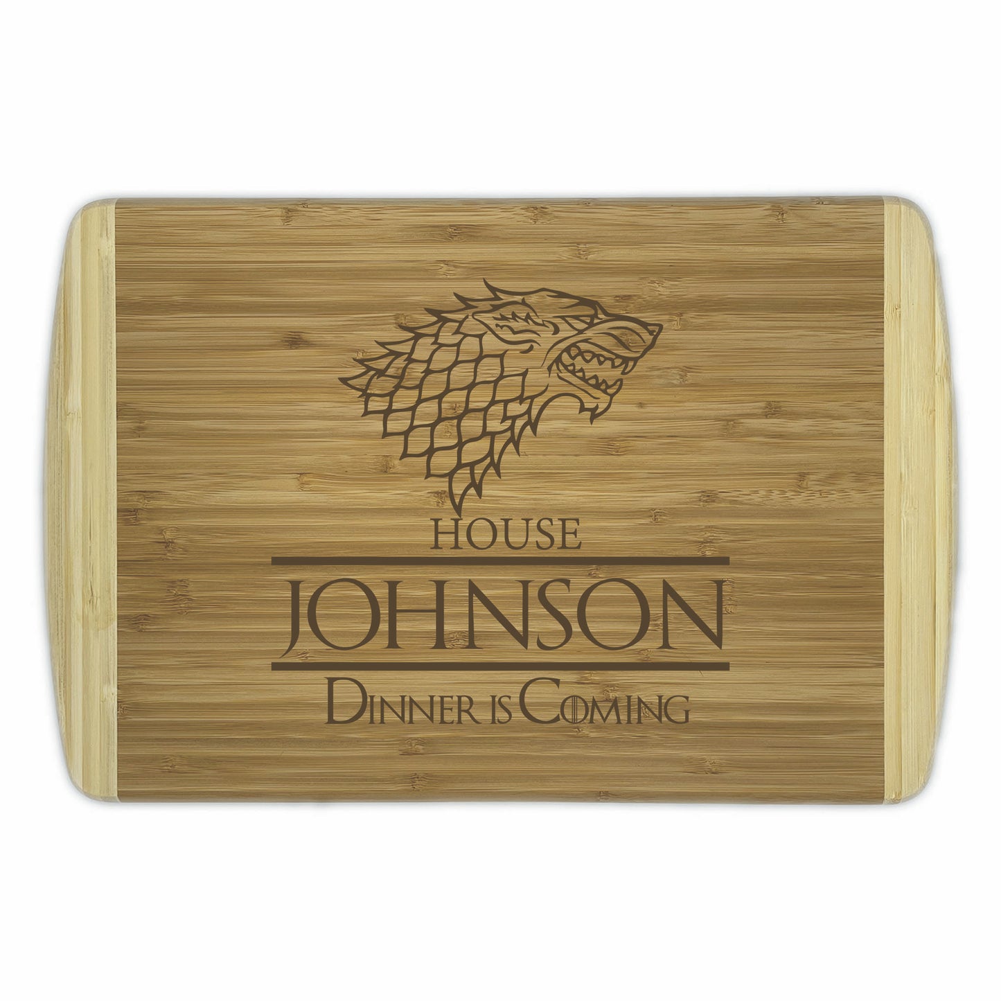 Game of Thrones Bamboo Cutting Boards | Personalized Dinner is Coming Wood Cutting Boards | Different Styles Available