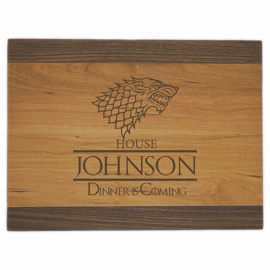 Game of Thrones Premium Cutting Boards | Personalized Dinner is Coming Wood Cutting Boards | Different Styles Available