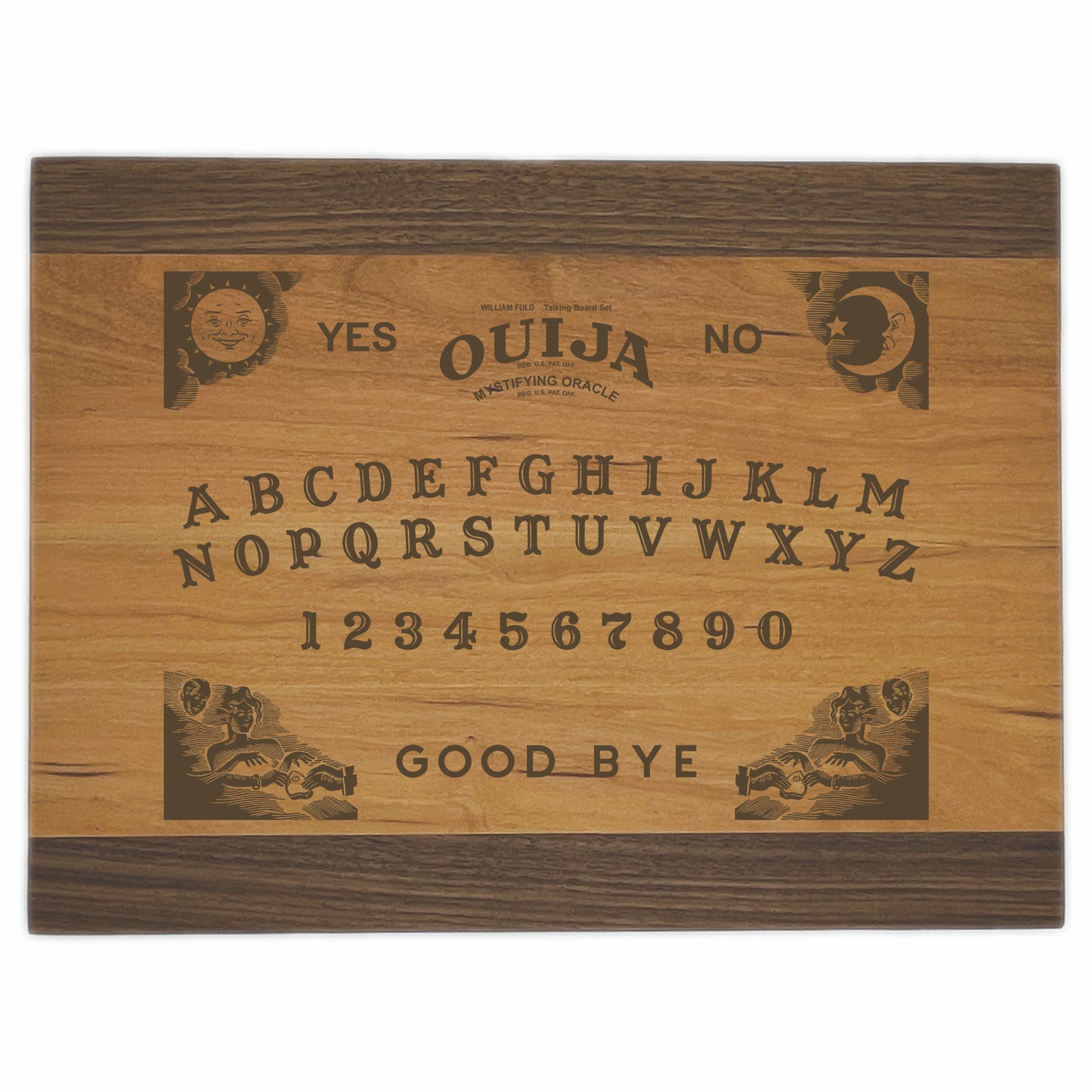 Ouija Board Premium Cutting Boards | Halloween Spirit Board Wood Cutting Boards | Different Styles Available | #2