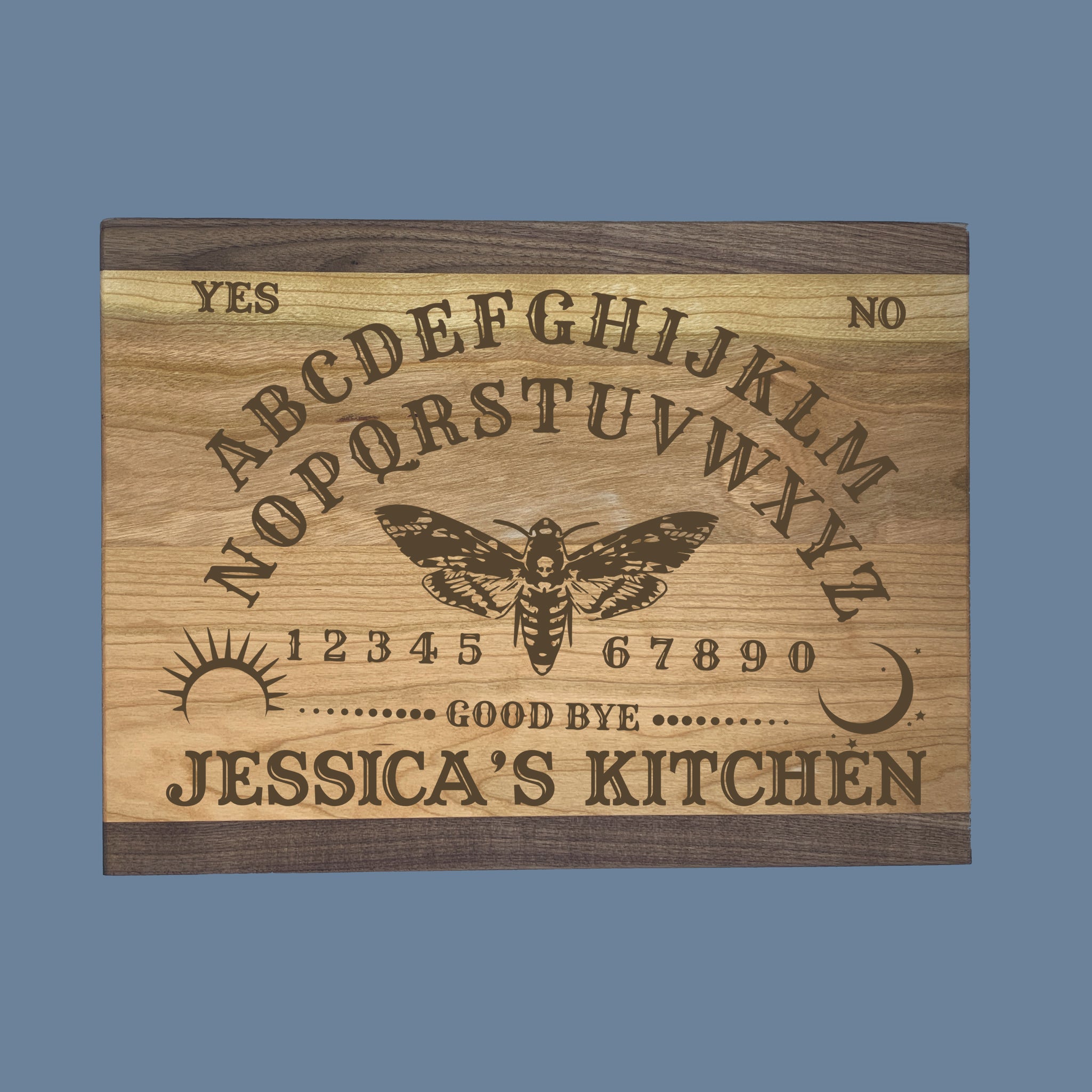 Ouija Board Premium Cutting Boards | Personalized Halloween Spirit Board Wood Cutting Boards | Different Styles Available | #3