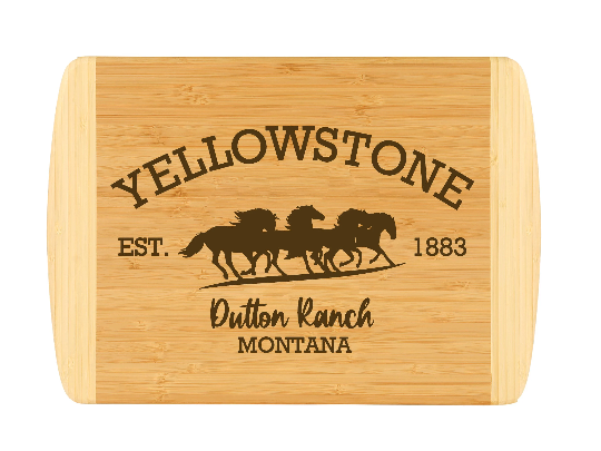 Yellowstone Inspired Wood Cutting Board | Dutton Ranch Charcuterie Board | Kitchen Gifts | Yellowstone Gifts | Yellowstone Kitchen
