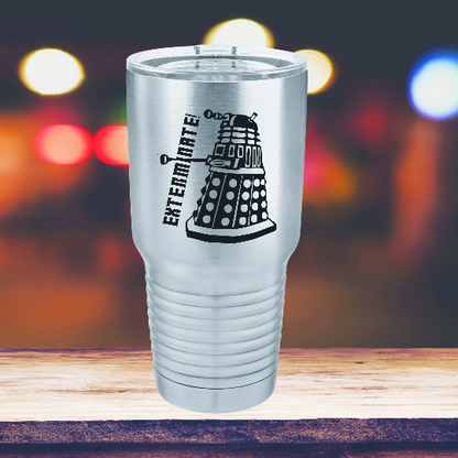 Dalek Drink Tumbler | 30oz. Vacuum Sealed Doctor Who Inspired Tumbler | Whovian Gifts