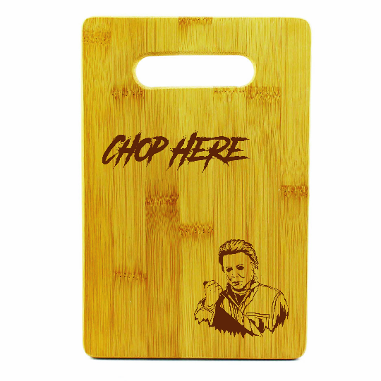 Michael Myers Bamboo Cutting Boards | Halloween Wood Cutting Boards | Different Styles Available