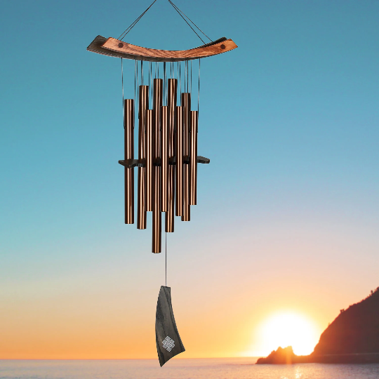 34" Musically Tuned Healing Wind Chime by Woodstock | Indoor Outdoor Wind Chimes | Remembrance Gifts