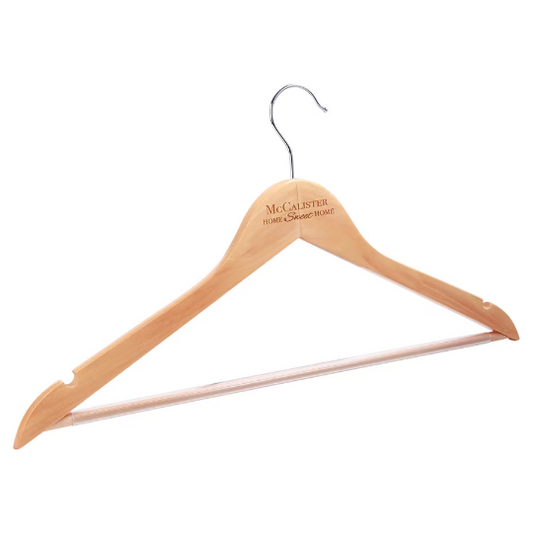 Custom Maple Clothes Hanger | Bridesmaid Gifts | Engraved Uniform Clothes Hanger | Personalized Gifts
