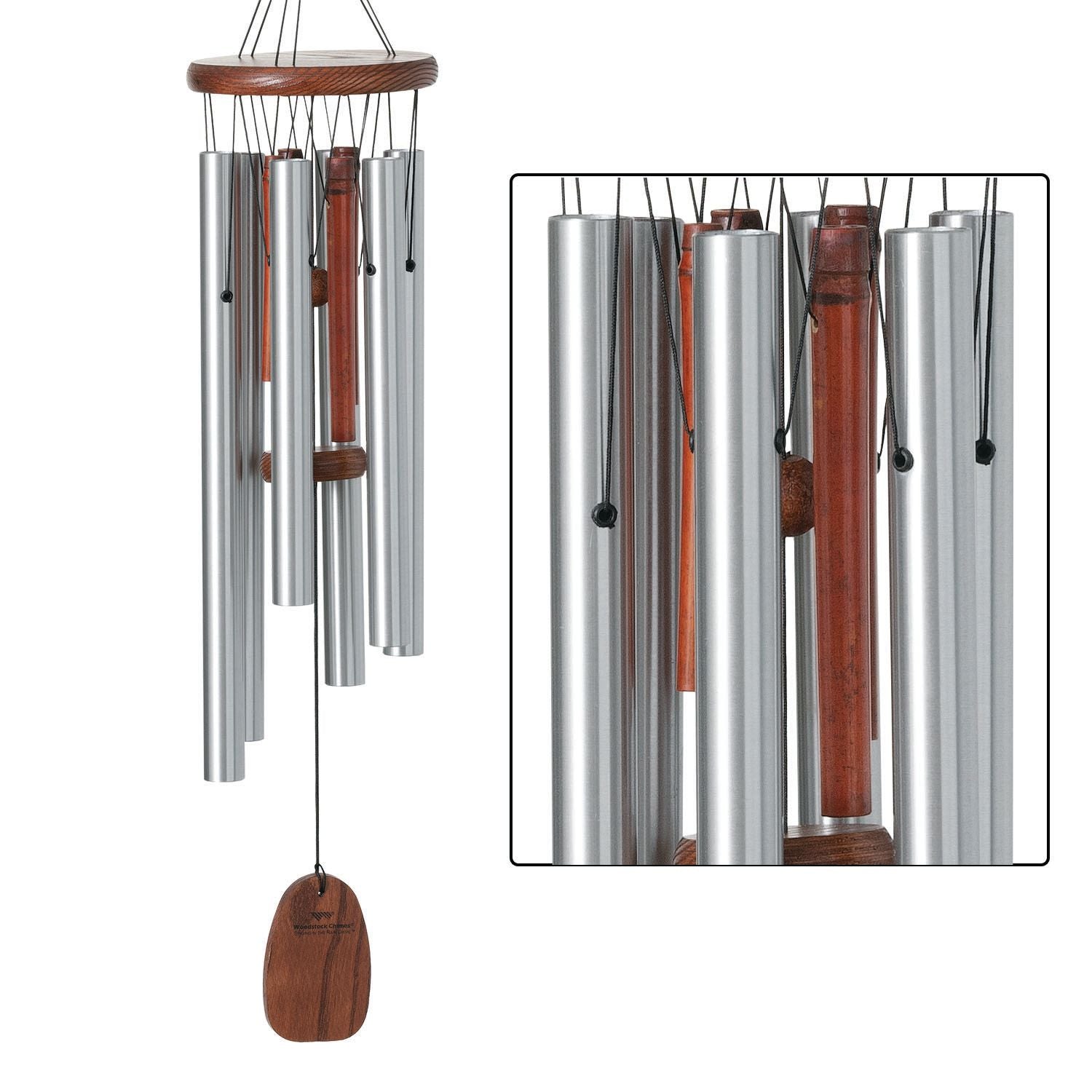 25" Singing in the Rain Wind Chime by Woodstock | Engraved Chimes | Housewarming Gifts | #A57